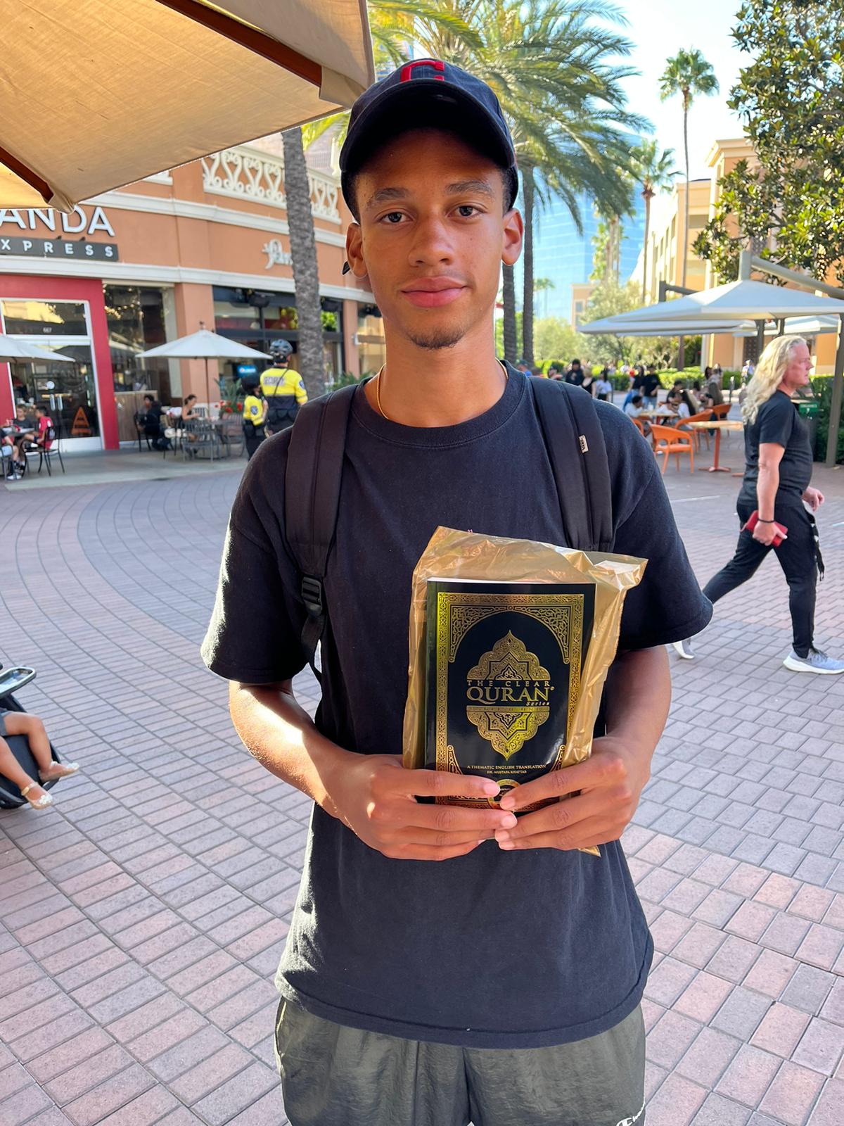 The Clear Islam volunteer at a booth