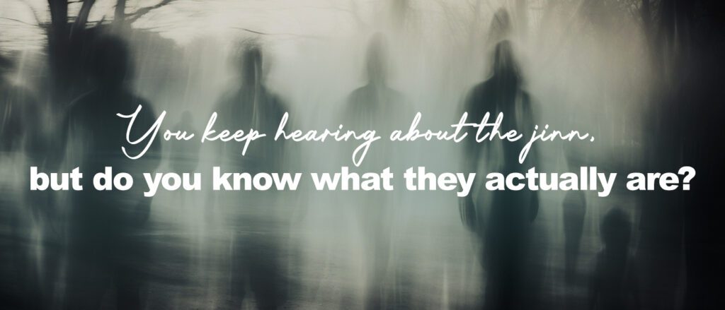 A group of shadowy, translucent human figures appear in a foggy, dimly lit outdoor setting. The blurred motion and grayscale tones create an eerie, ghost-like atmosphere, with faint outlines of trees and ground visible in the background.